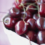 Cherries in basket