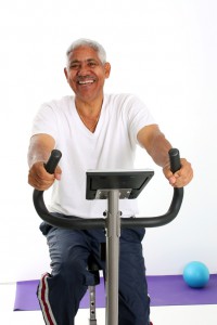 Senior Minority Man Working Out Set On A White Background